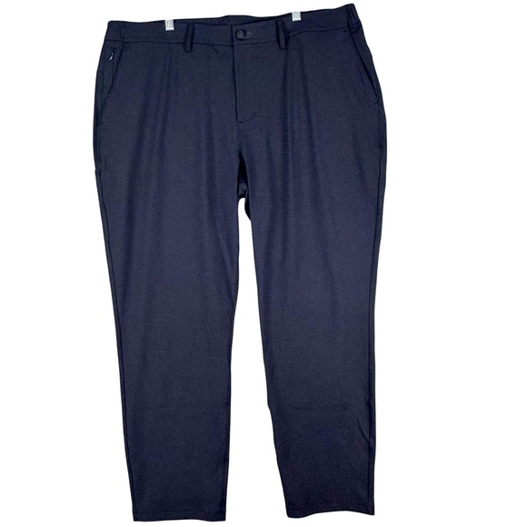 Public Rec Gamechanger Pants Mens 40x28 Black Stretch Chino Casual Office NEW